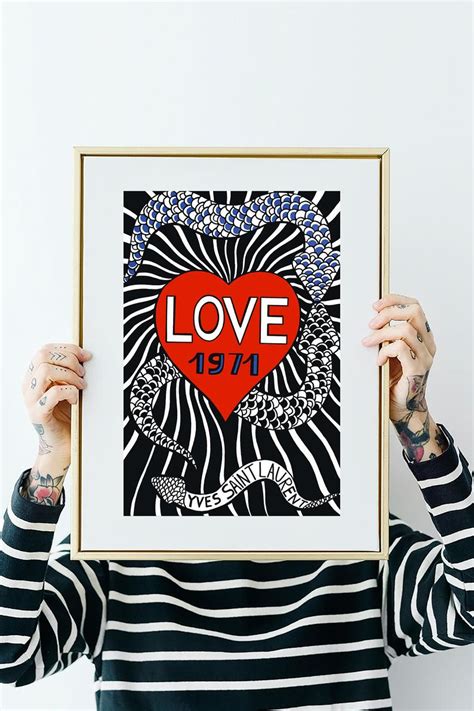 yves saint laurent love posters buy|ysl love posters.